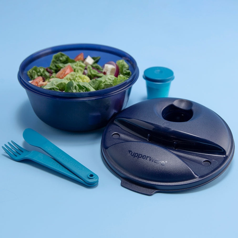 Tupperware Lid Let Light Blue Lunch Set